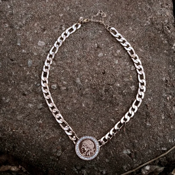 💫🌼Aldo Choker 💛Coin💎 Necklace - Picture 1 of 8
